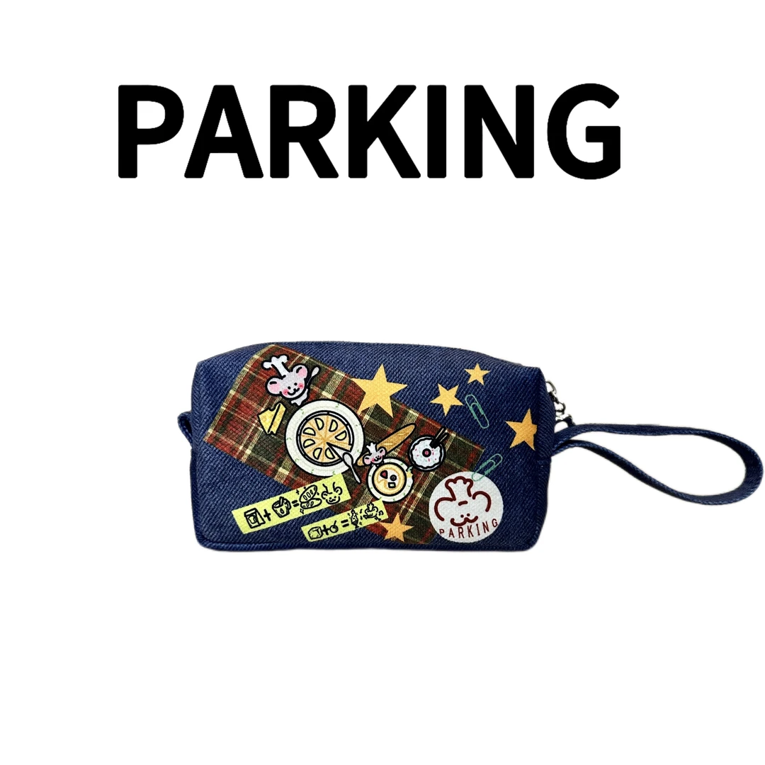 小老鼠会做饭化妆包原创大容量时尚可爱钱包卡包手提包ins包包