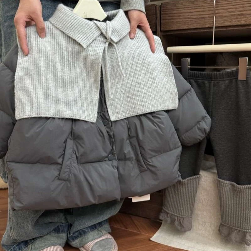 001-030韩系女童秋冬新款外套组合洋气时髦女童装