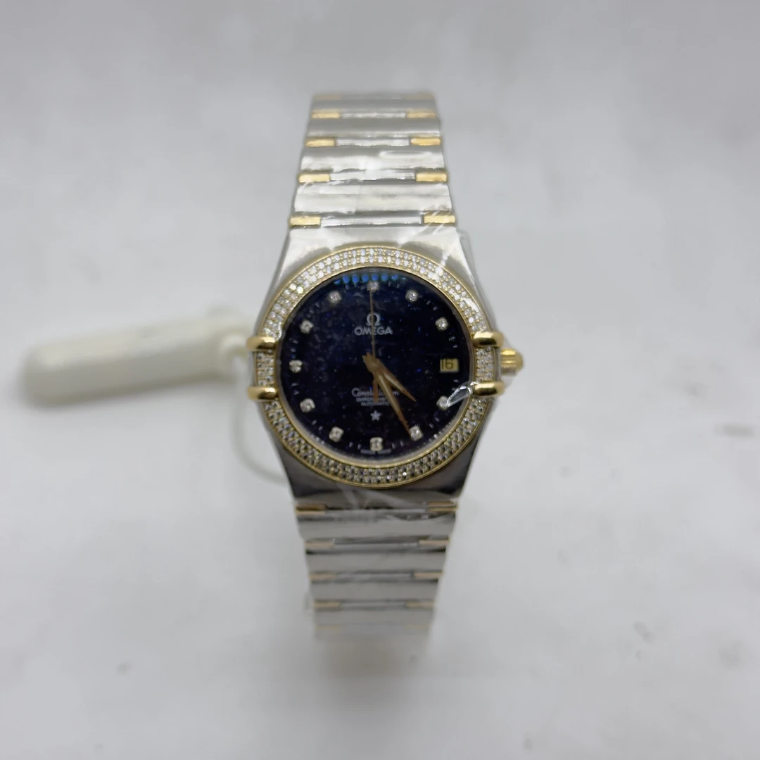 95新 Omega/欧米茄 75049/星座系列/自动机械腕表/35盘/后配钻盘