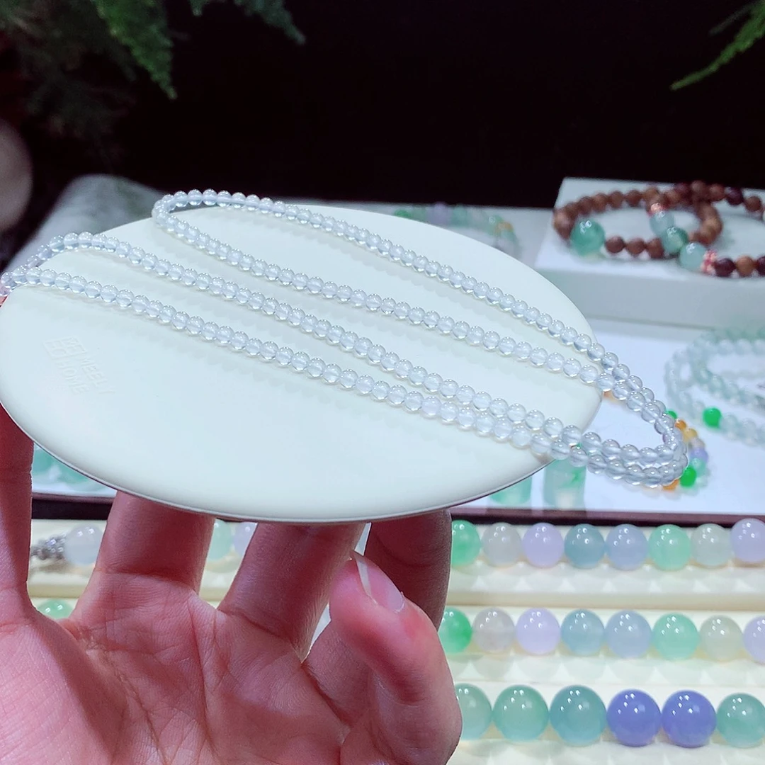 未镶嵌手串翡翠龙石种卡3+