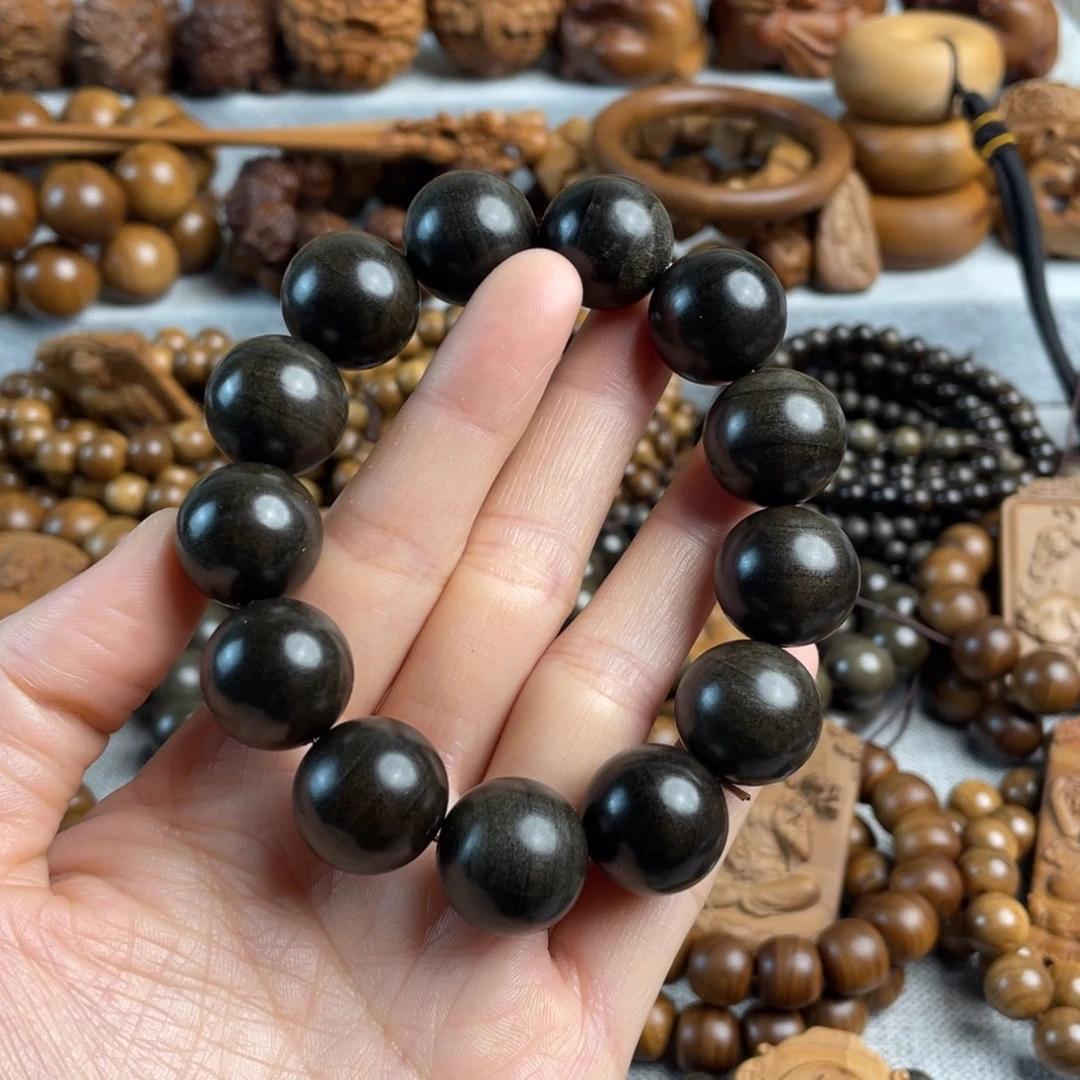 木老山檀香1.8阴沉手串