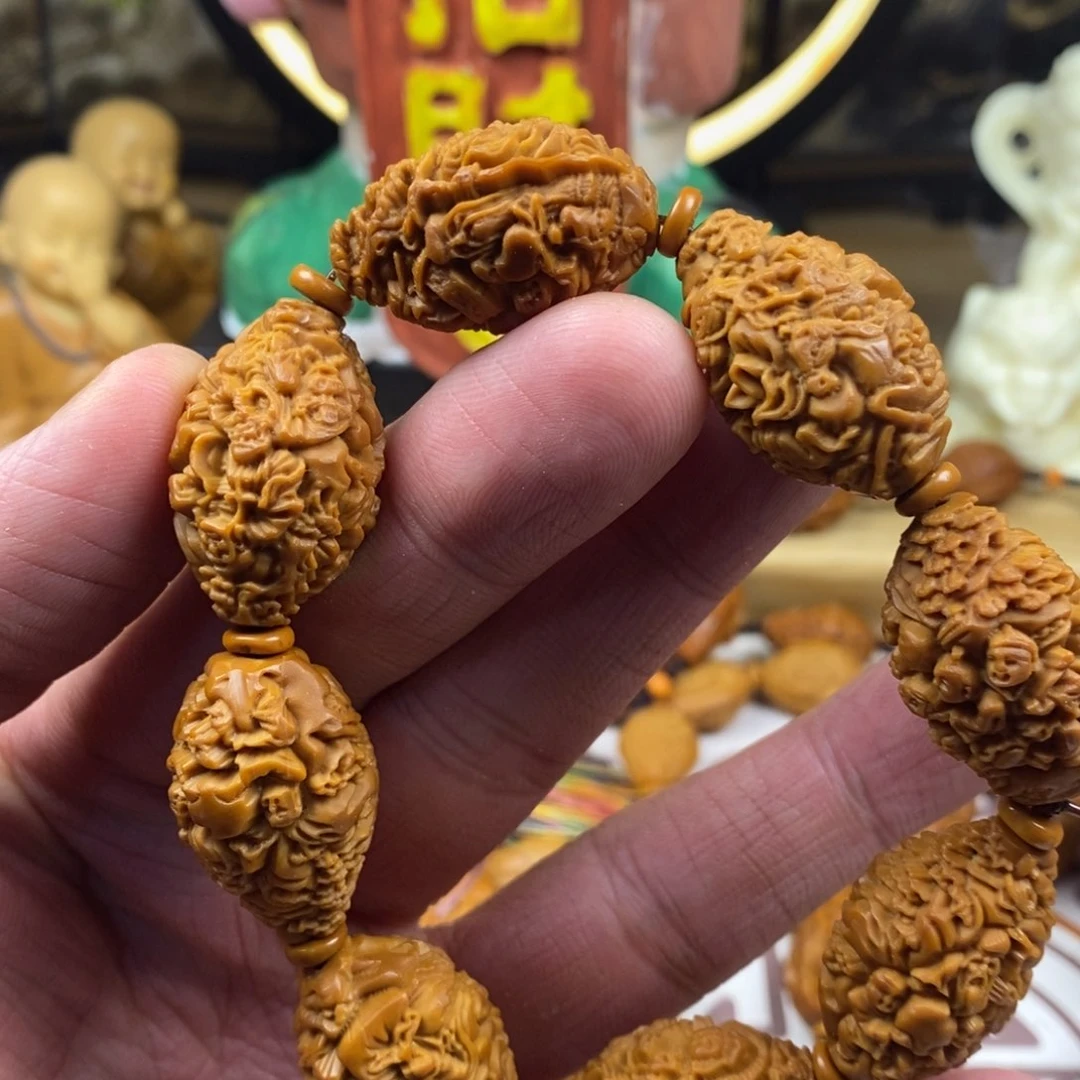 橄榄核手串/手链橄榄核雕刻工艺手串7