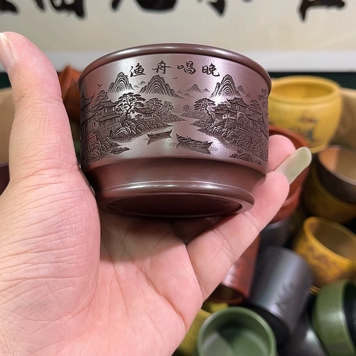 茶杯紫砂全手工紫砂主人杯