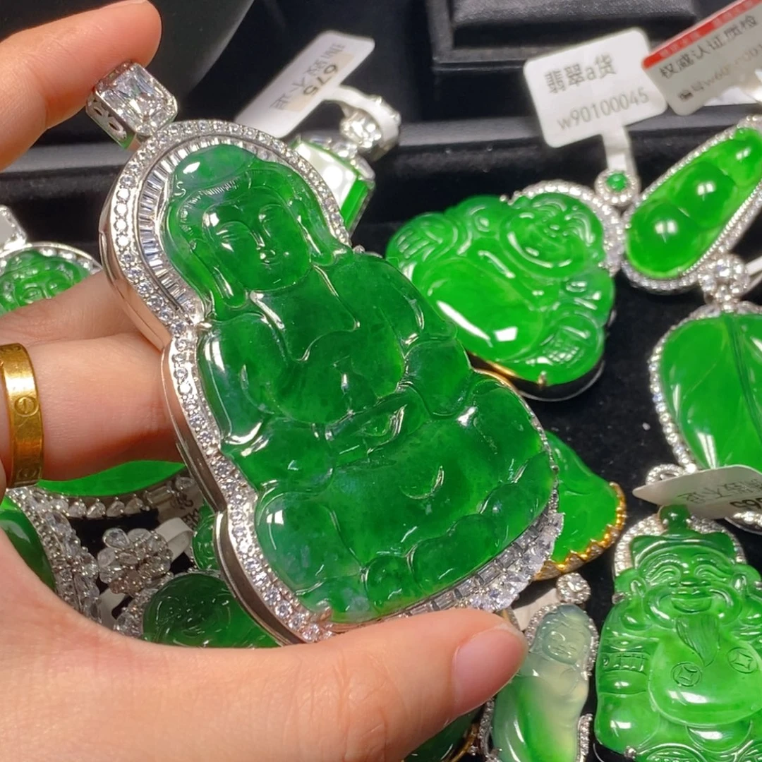 翡翠未镶嵌吊坠(不含链)