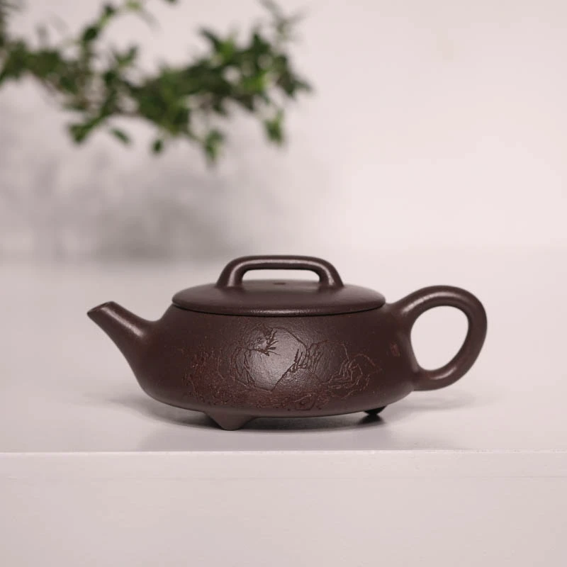 宜兴紫砂 | 王安凤经典作 语淡如云汉瓢紫砂壶