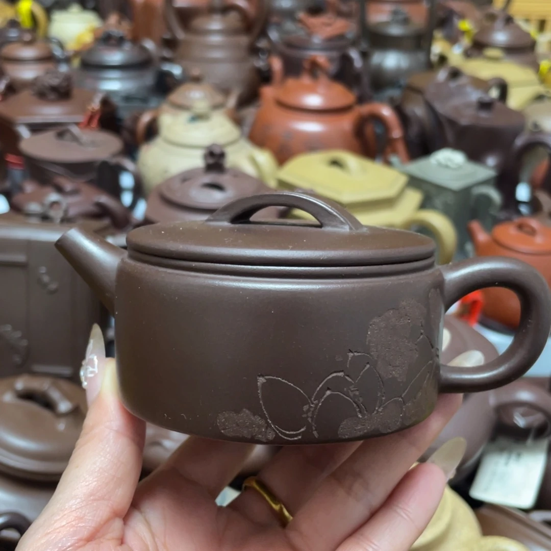 茶壶底槽青紫砂艺术作品