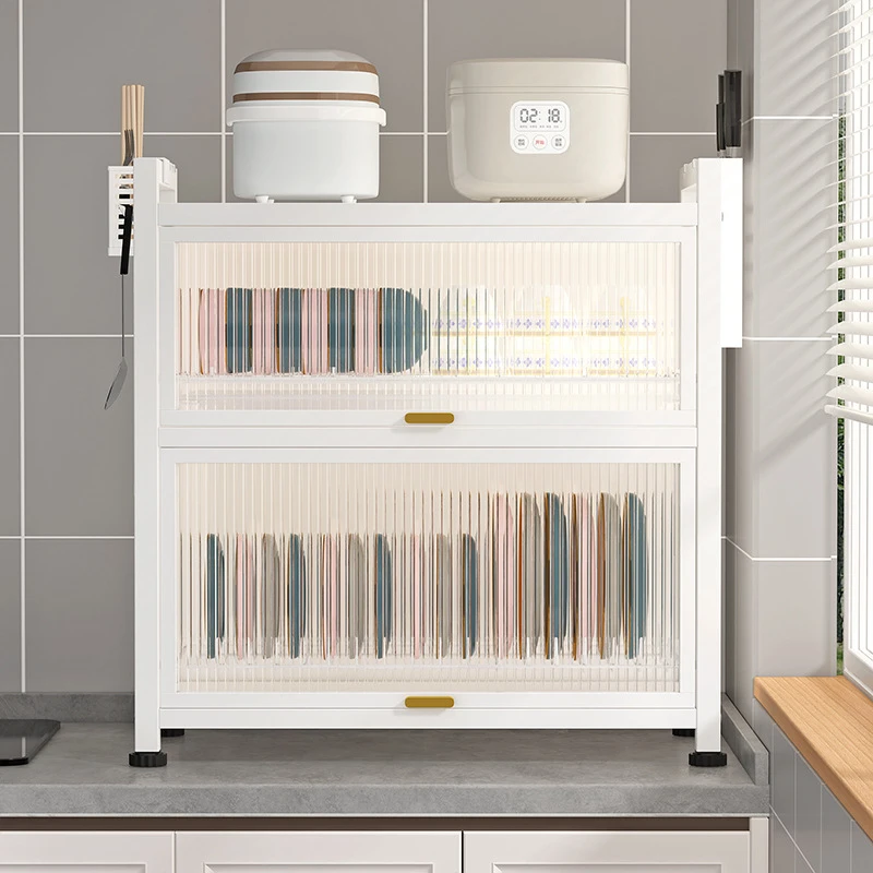 厨房多功能置物架子多层台置式碗盘沥水架碗架家用碗柜碗筷收纳盒