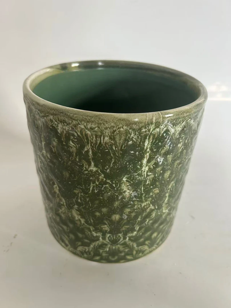 冰裂釉陶瓷仿古官窑风花盆