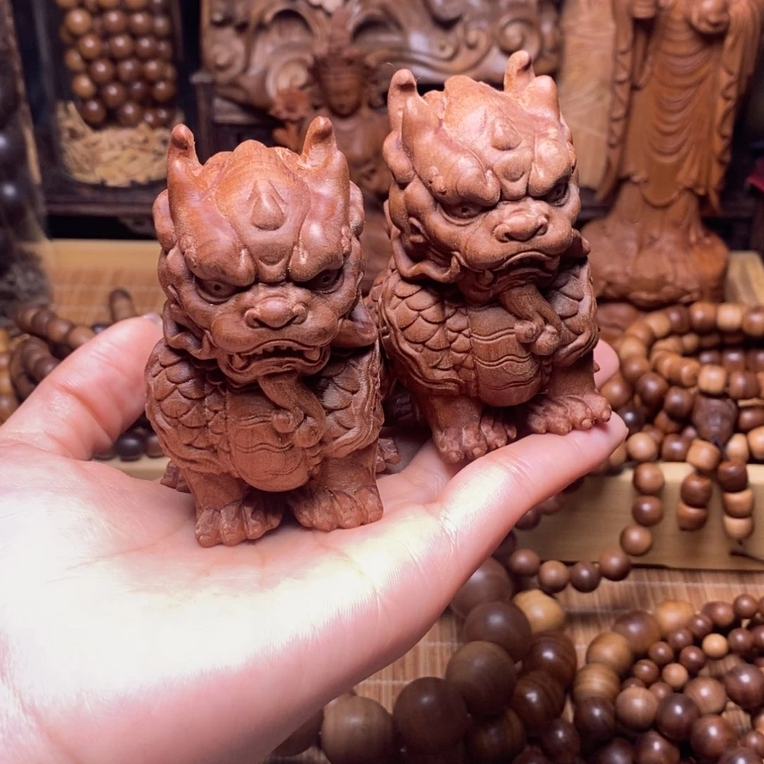 檀香木把件手串摆件