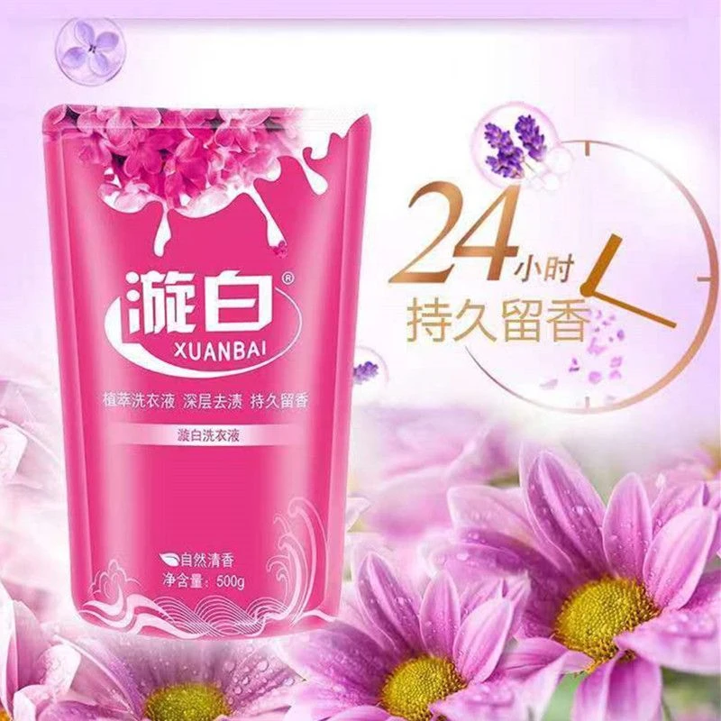 炫白 漩白小袋装洗衣液自然清香500克洗衣液