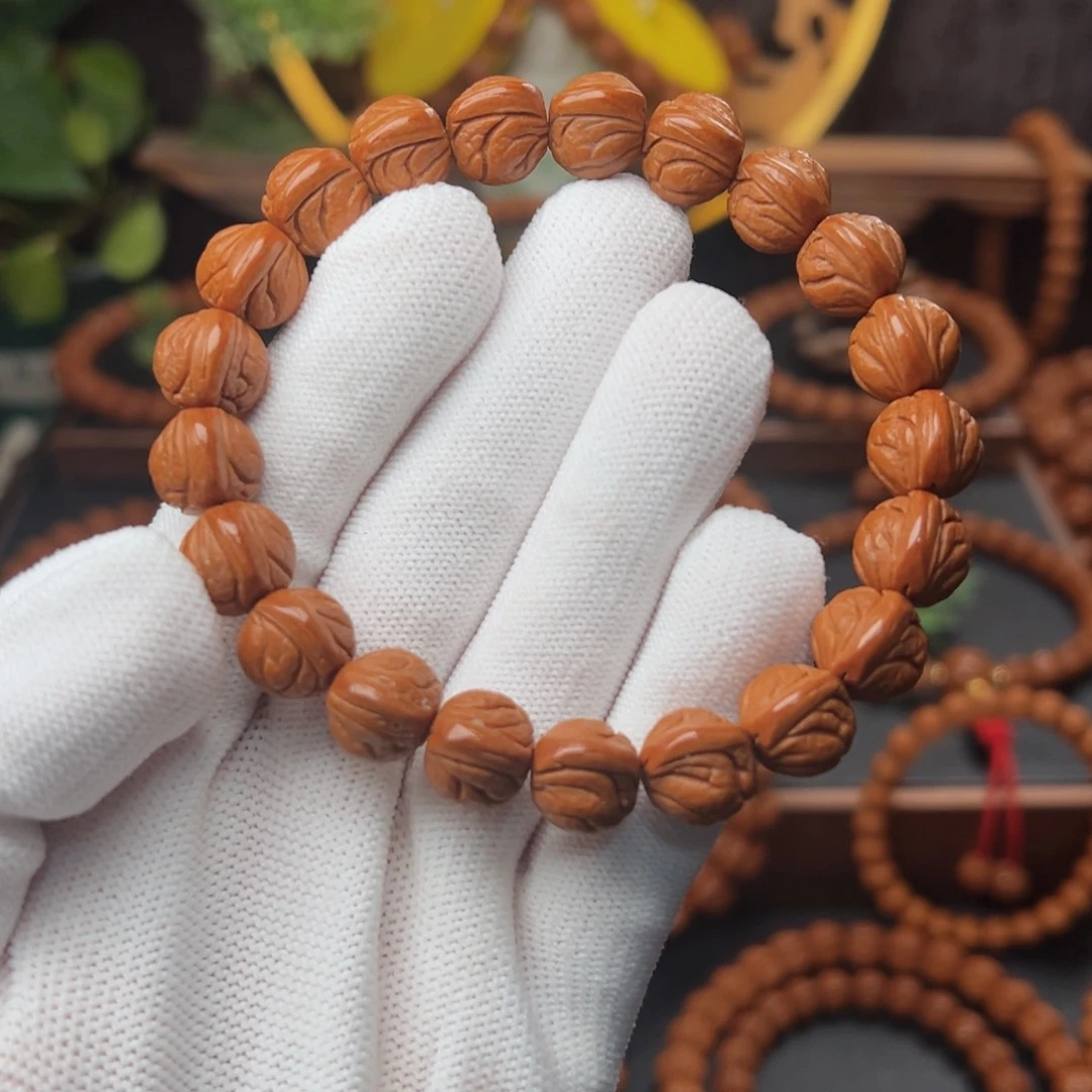 吊坠桃核1.2玉龙脊手串