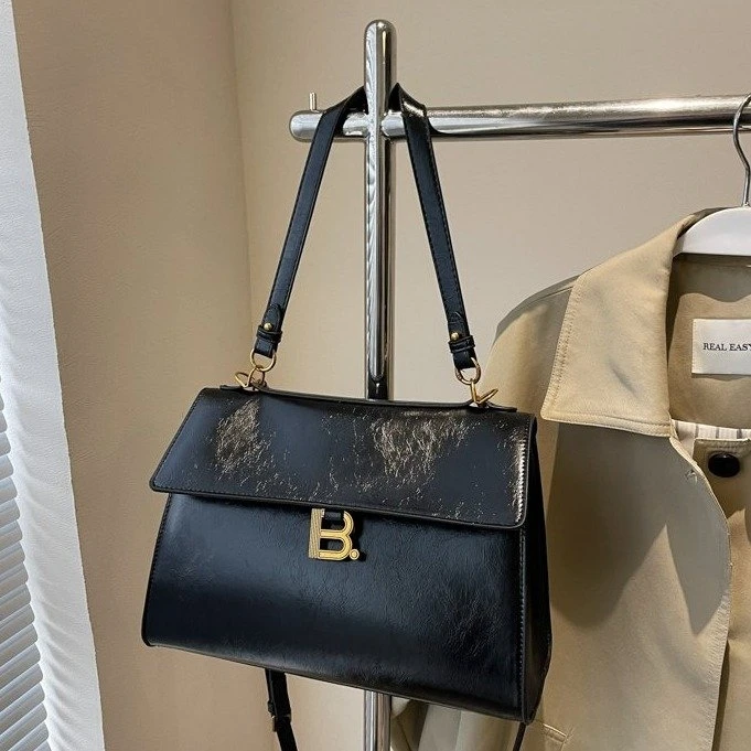 简约风托特包复古风做旧斜挎包洋气时尚简约气质女士时尚百搭