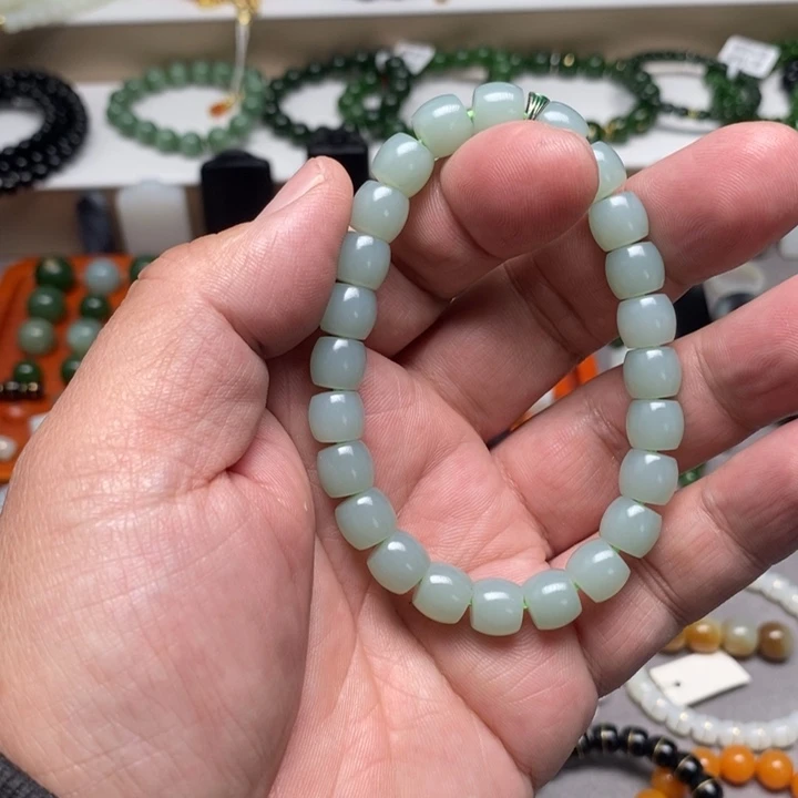 和田玉未镶嵌手链