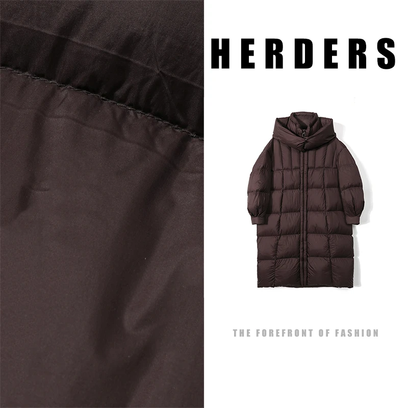 HERDERS 长款连帽多色鹅绒服 257377