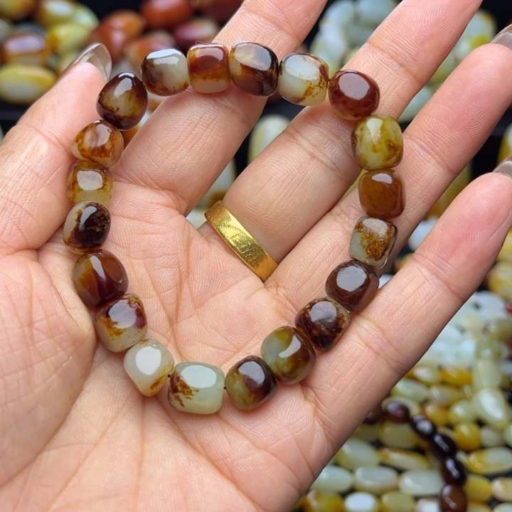 和田玉未镶嵌手链