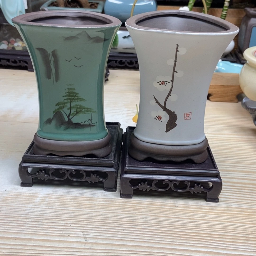 瓷片陶瓷花盆陶瓷艺术