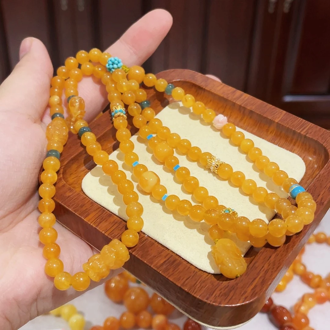 蜜蜡手链未镶嵌手串