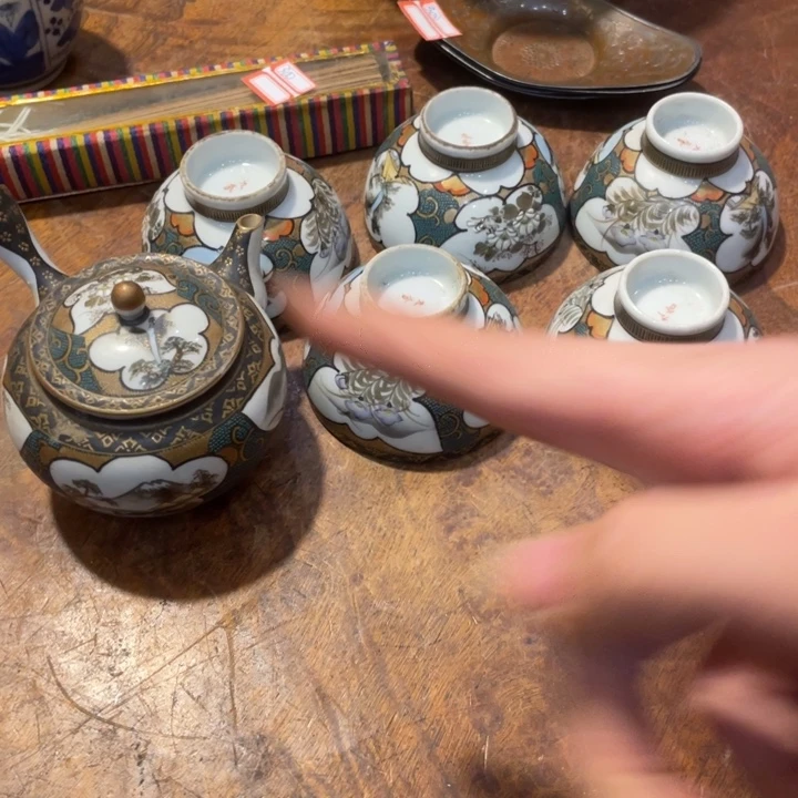 陶瓷小六古美术工艺品