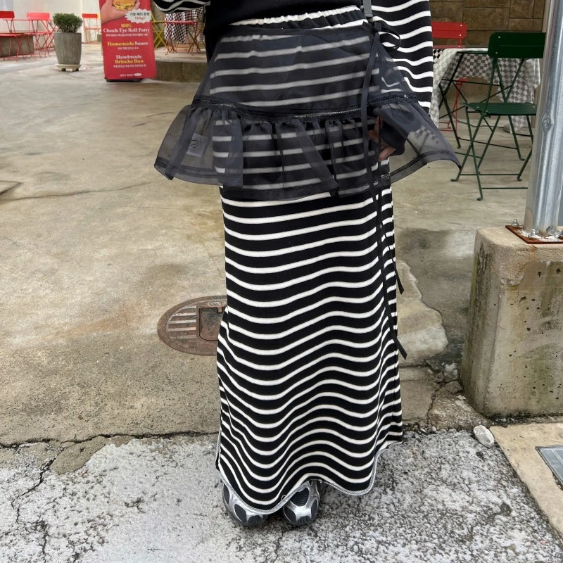 【百搭屁帘】泡菜定制精致百搭欧根纱屁帘叠穿神器透视裙帘