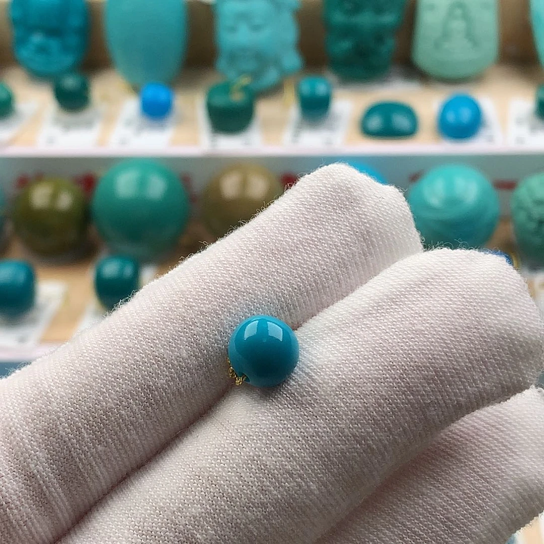 绿松石未镶嵌配饰7.6