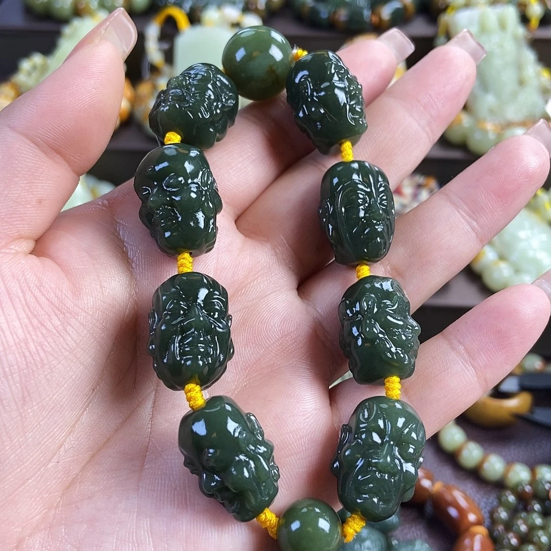 聚***号透闪石质玉未镶嵌手串