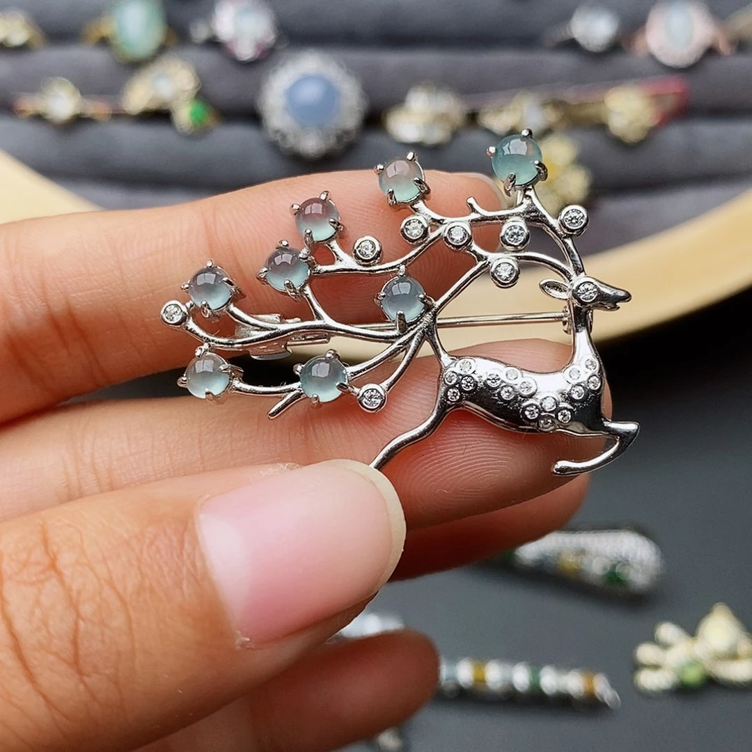 翡翠戒指银S925镶嵌J****华1111111