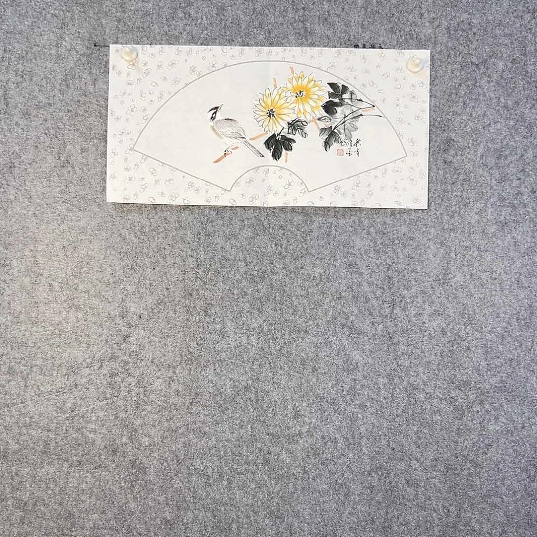 国画336 牡丹之花之叶的颜色与叶