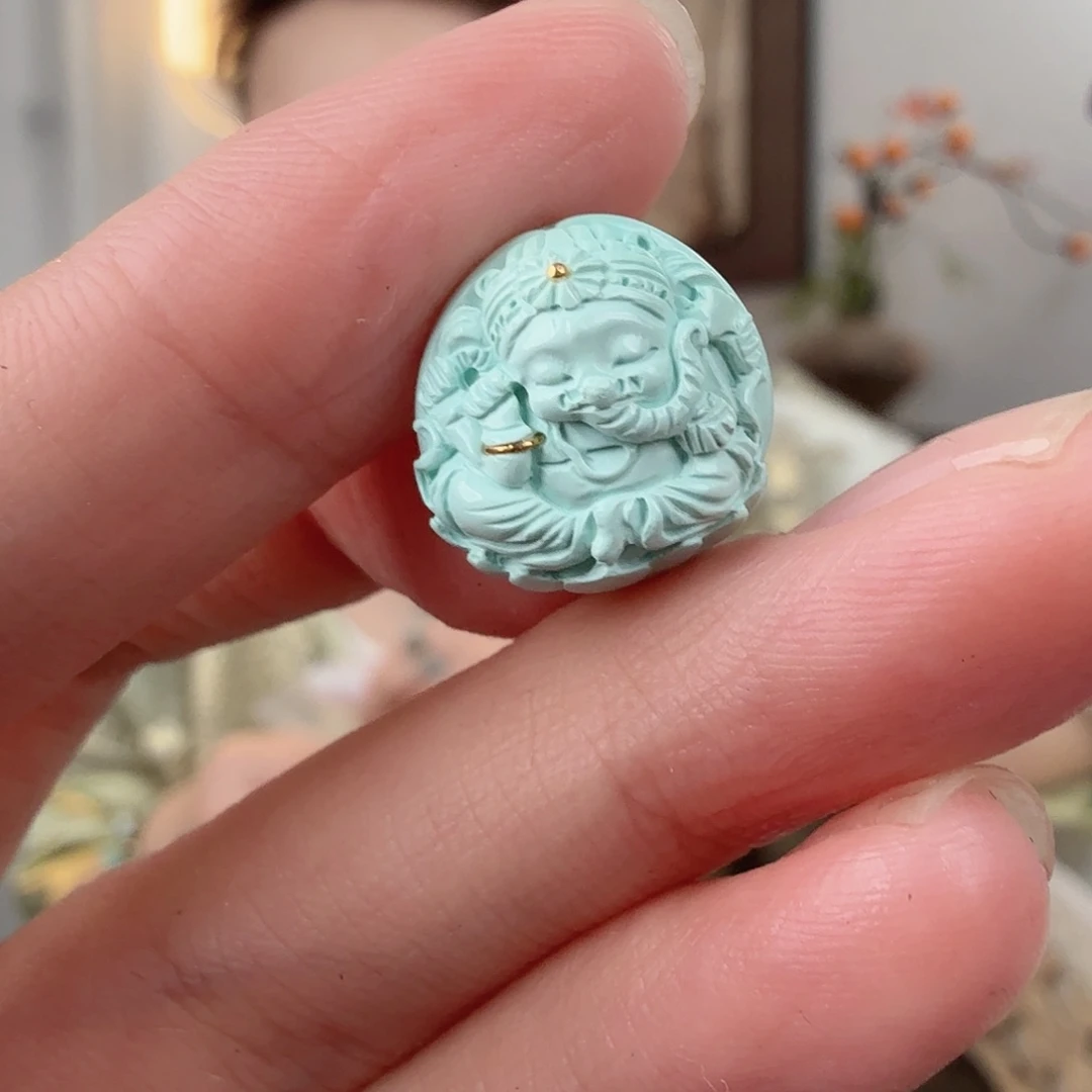 绿松石未镶嵌珠宝半成品