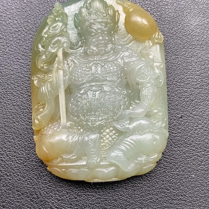 定制翡翠未镶嵌翡翠财宝天王