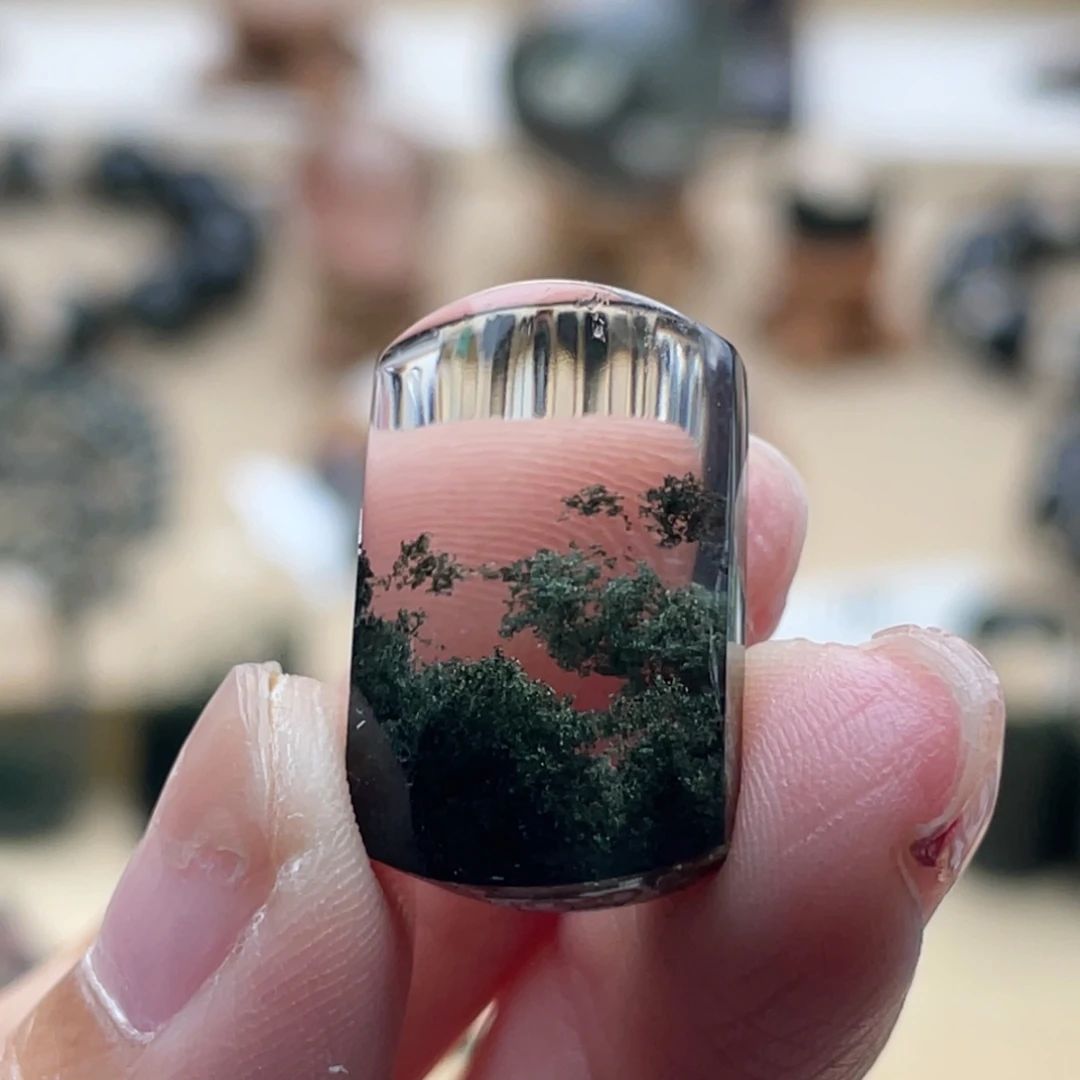 未镶嵌水晶颈饰绿幽灵吊坠