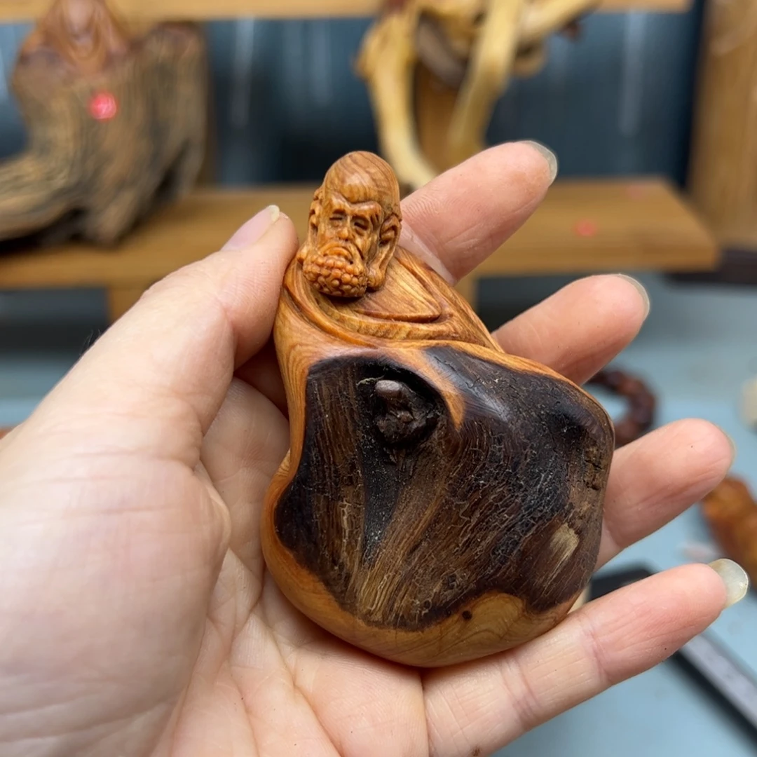 心****柏木崖柏木摆件手把件，