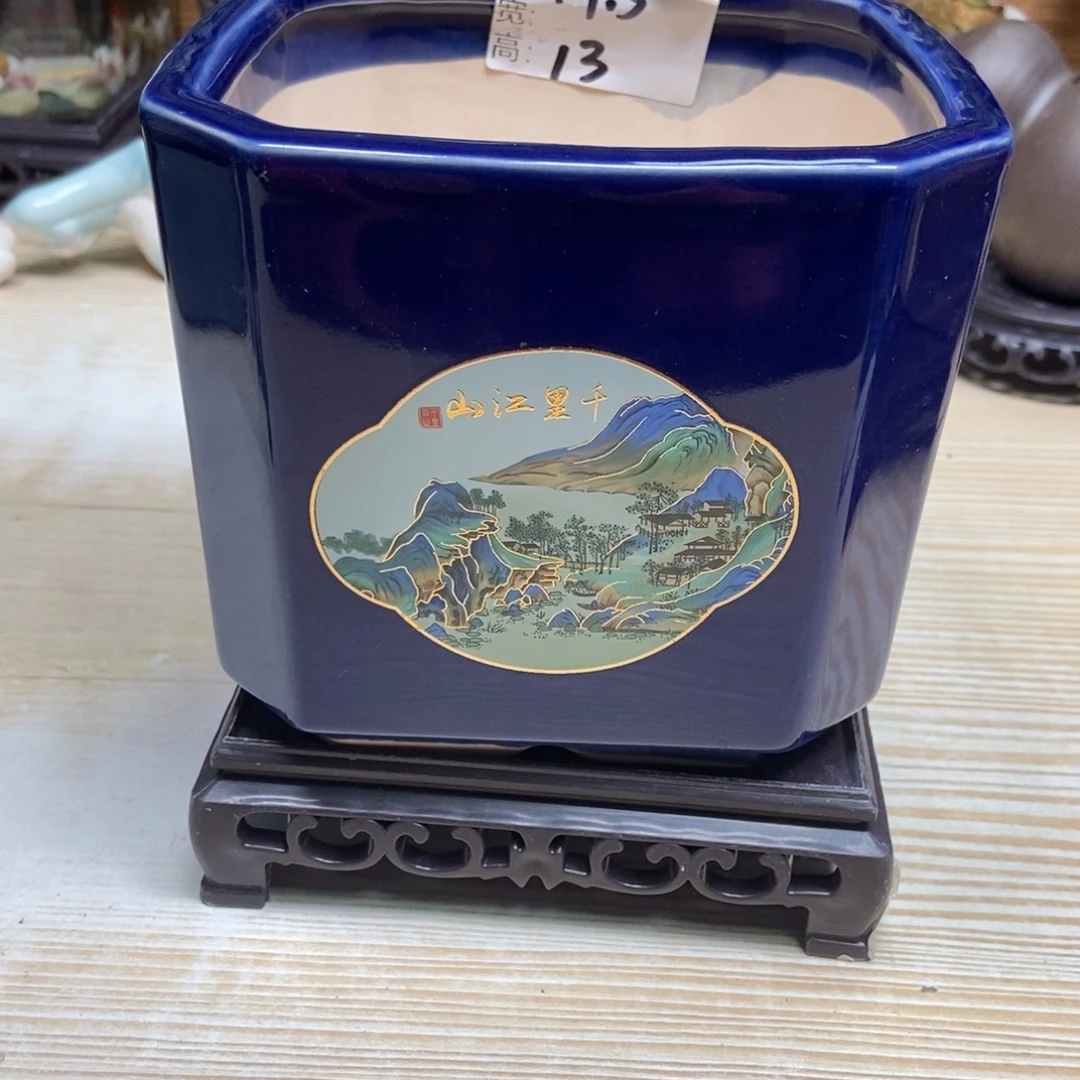 瓷片陶瓷花盆陶瓷艺术
