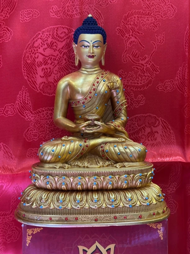 台湾纯工艺阿米铜佛