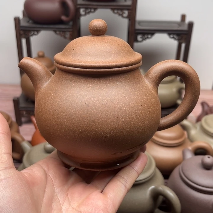 紫砂茶壶派*星青段高温退火大潘壶350CC