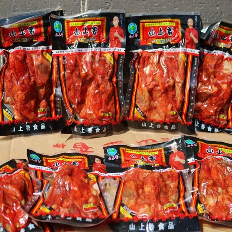 山上香卤味乡巴佬风味鸡排袋整箱怀旧酱鸡架零食即食
