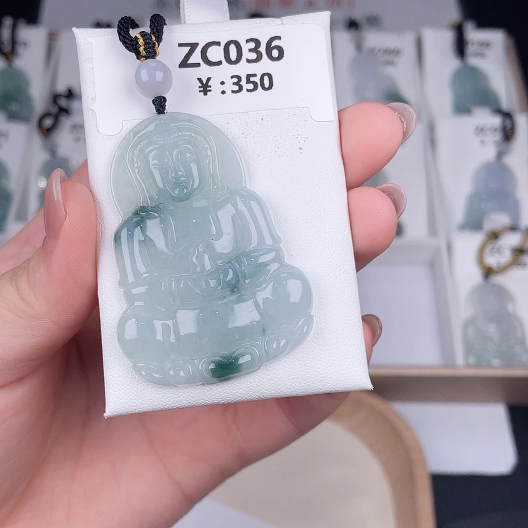 翡翠未镶嵌颈饰zc036
