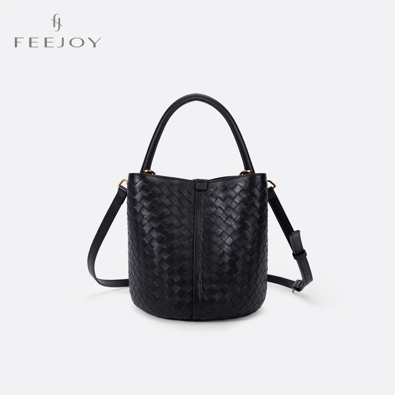 经典时尚百搭真皮编织女士通勤单肩斜跨包031-060