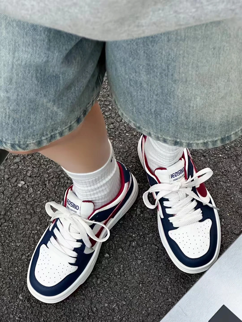 真皮超火爆款AJ2025新款板鞋女鞋网红时尚ins男女同款休闲小白鞋