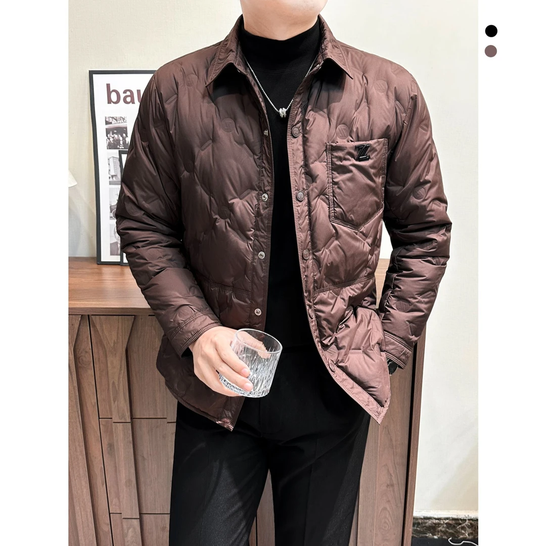 轻薄男款冬季工装羽绒服设计师款男装休闲保暖夹克男士外套秋冬款