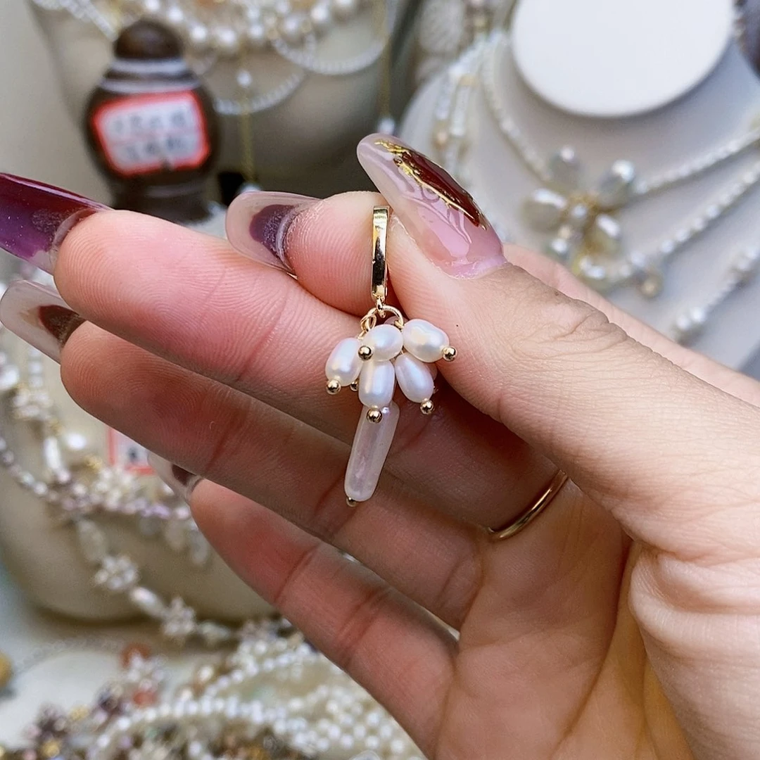 淡水珍珠颈饰银S925镶嵌