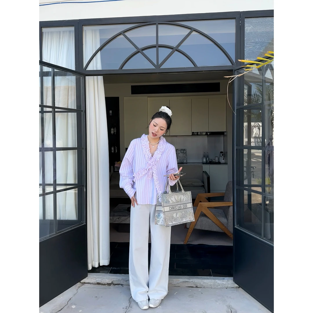 48H【私服牛仔裤】高个子加长韩系口袋百搭显瘦拼色牛仔裤SP021