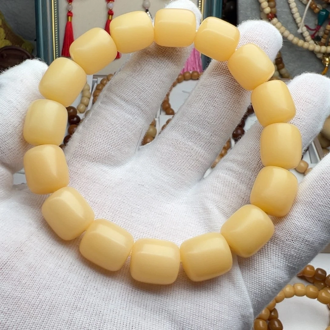 菩提根/象牙果手串卡13*15 天然落地果干磨年糕S16