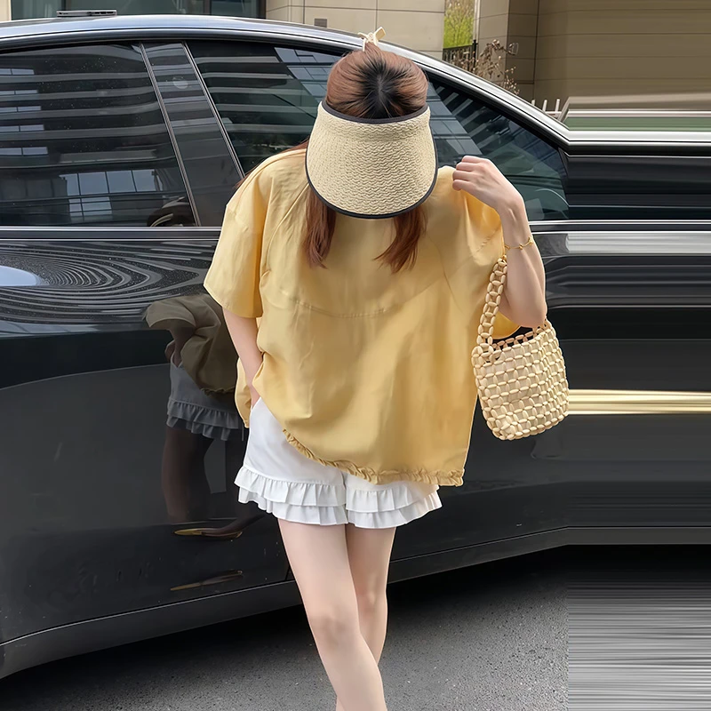 小众时尚洋气减龄显白衬衫女2025春季新款百搭洋气休闲简约上衣潮