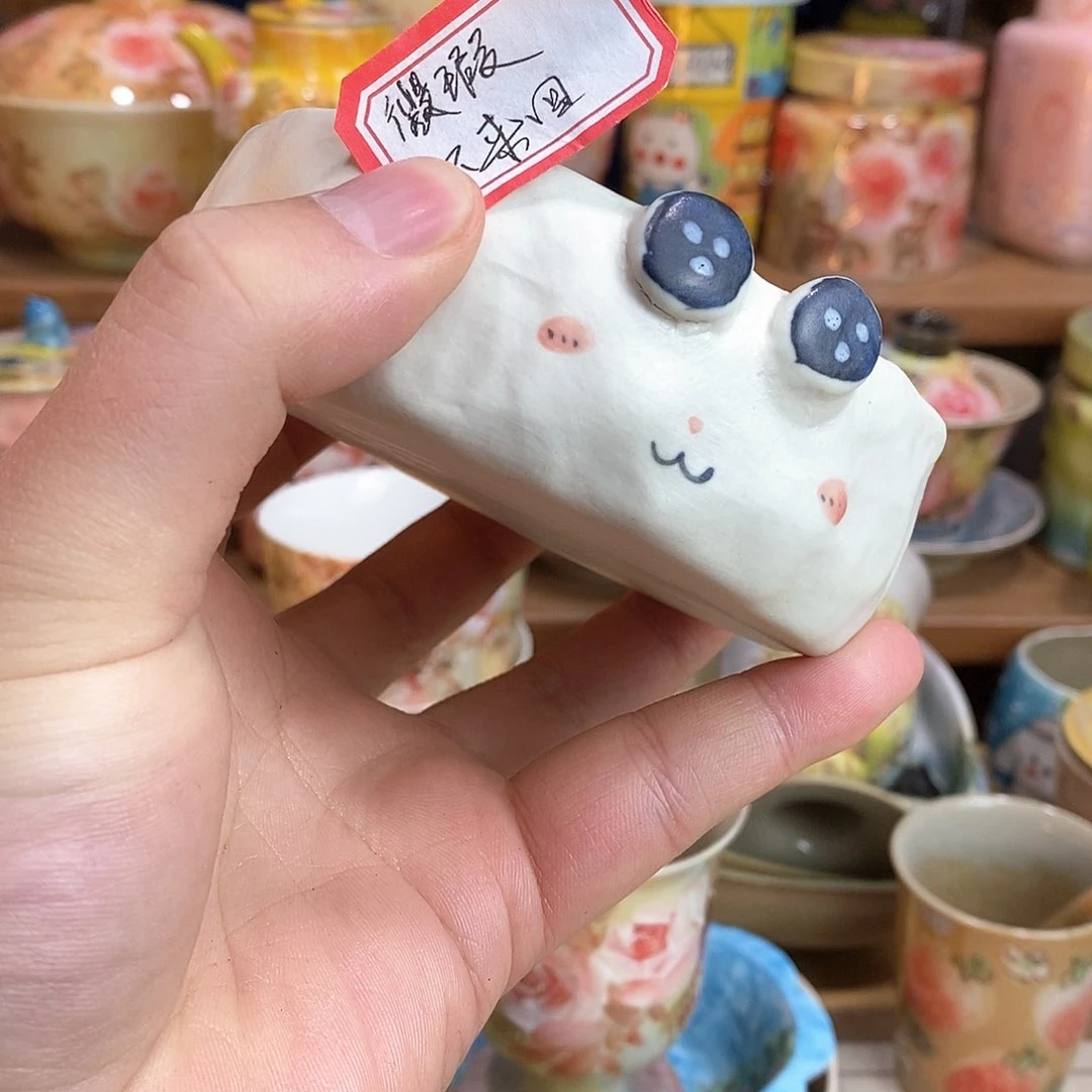 瓷片新年福利手绘陶瓷