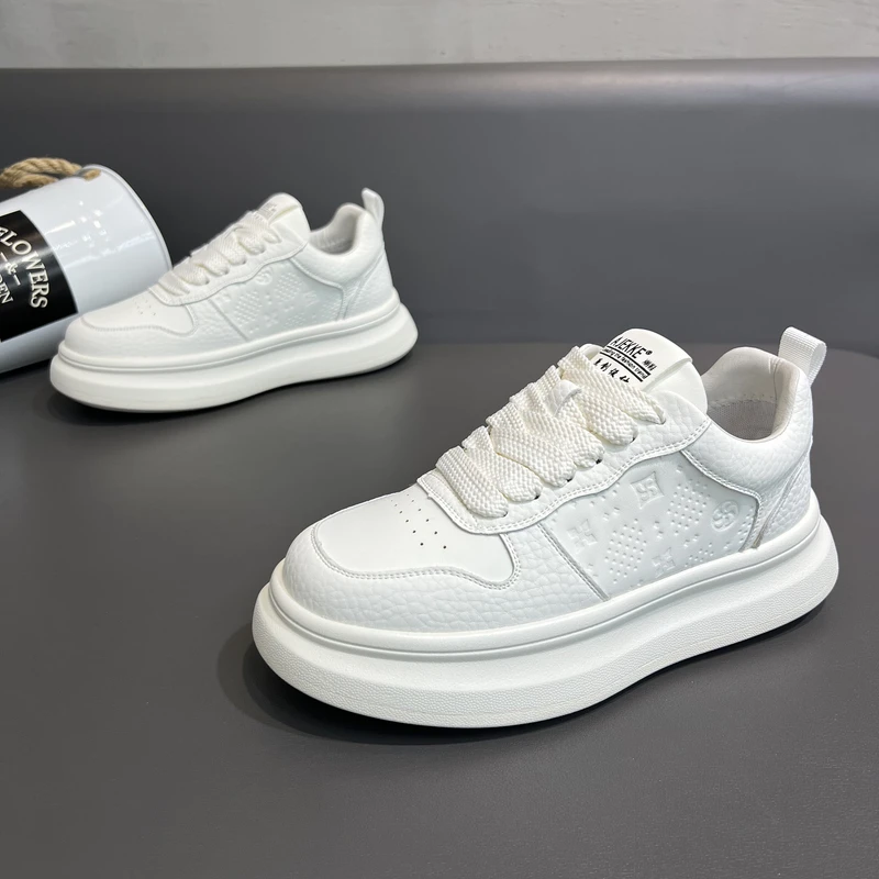 秋冬新款男士加绒保暖厚底舒适休闲鞋轻奢简约网红潮男鞋AJ99870