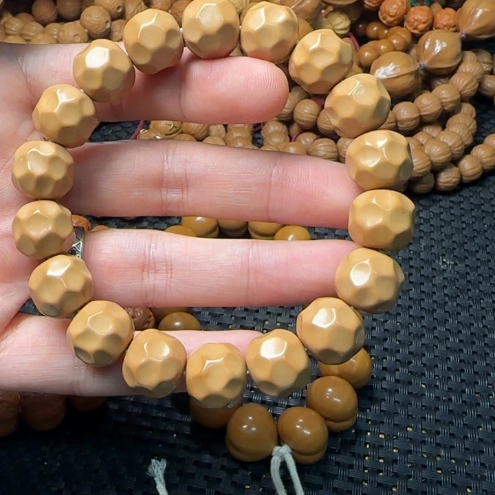 猴头核桃手串黑金无相