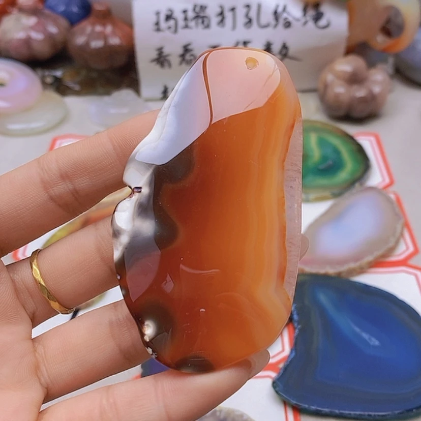 【闪购商品】未镶嵌玛瑙/玉髓珠宝半成品蒽*