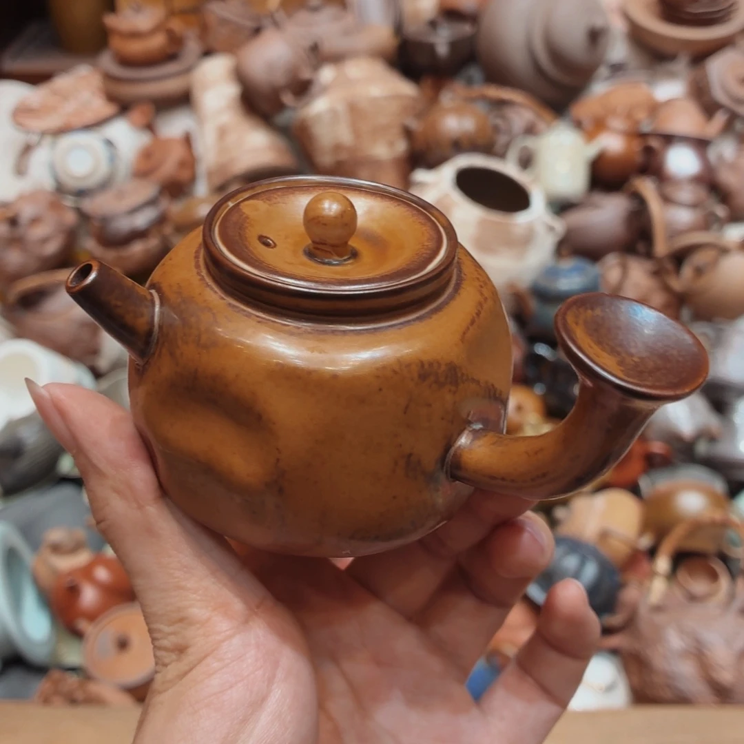 柴烧老岩泥高温茶器皿