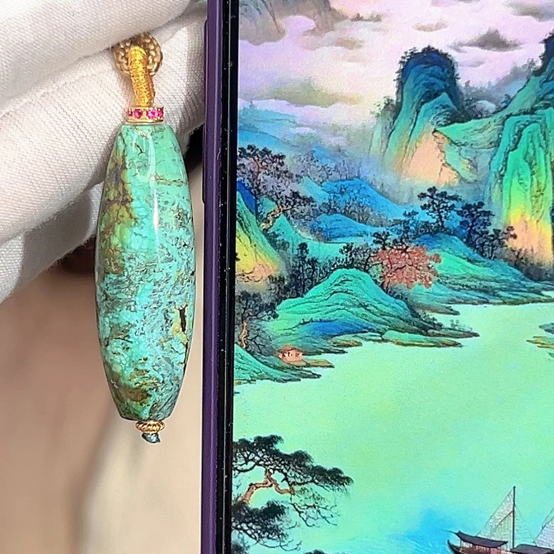绿松石未镶嵌珠宝奇石