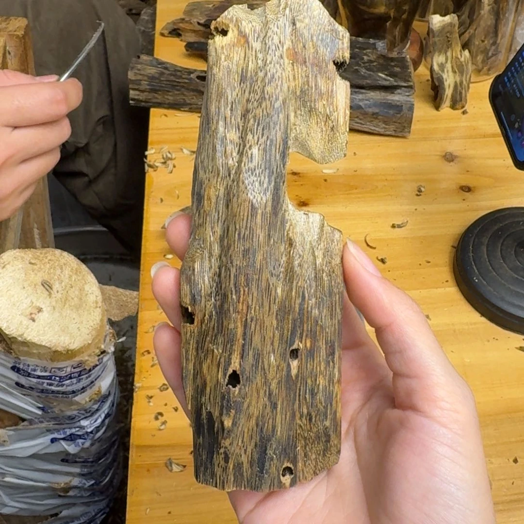 沉香沉香碎屑白棋品种块料48克